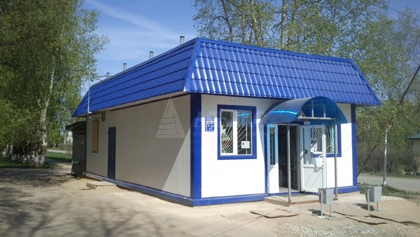 3D визуализация  Торговый павильон из сэндвич-панелей - фото 2