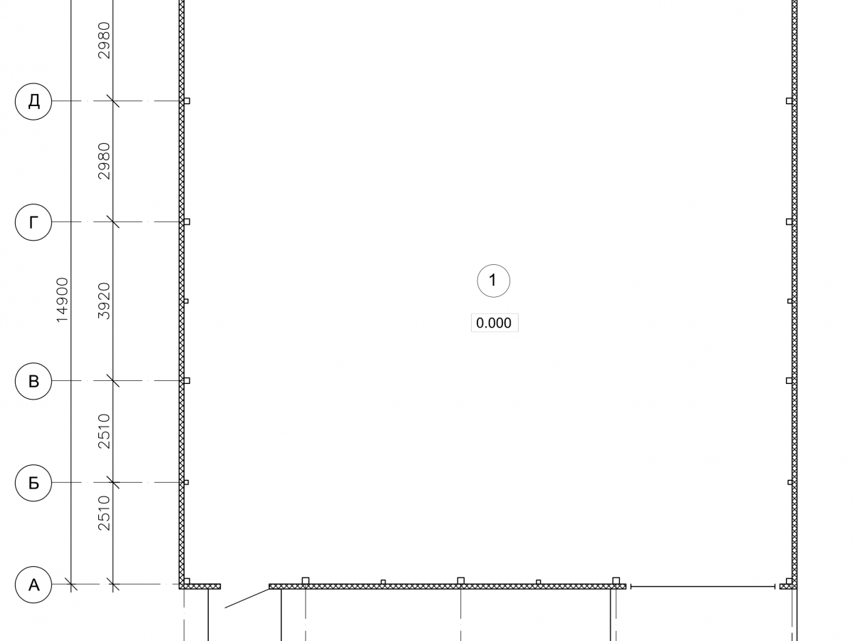 Планировка Гараж для грузовых автомобилей из сэндвич панелей -  фото 1