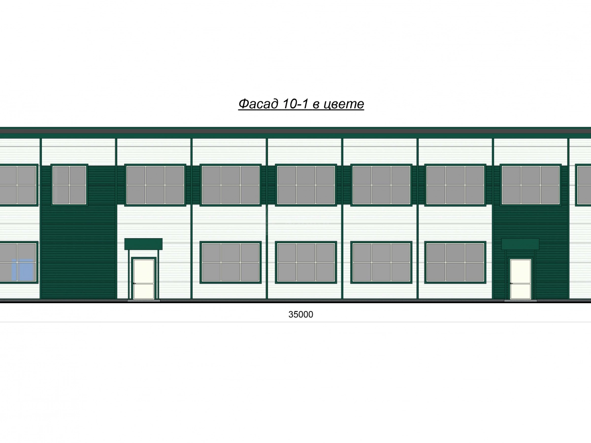 Планировка Здание АБК из сэндвич-панелей -  фото 1