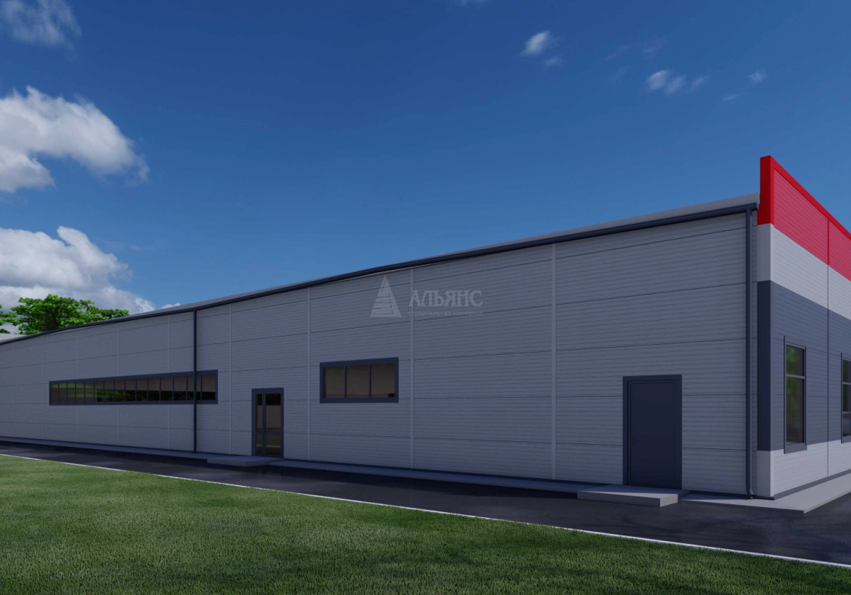 3D визуализация Магазин из сэндвич-панелей - фото 4