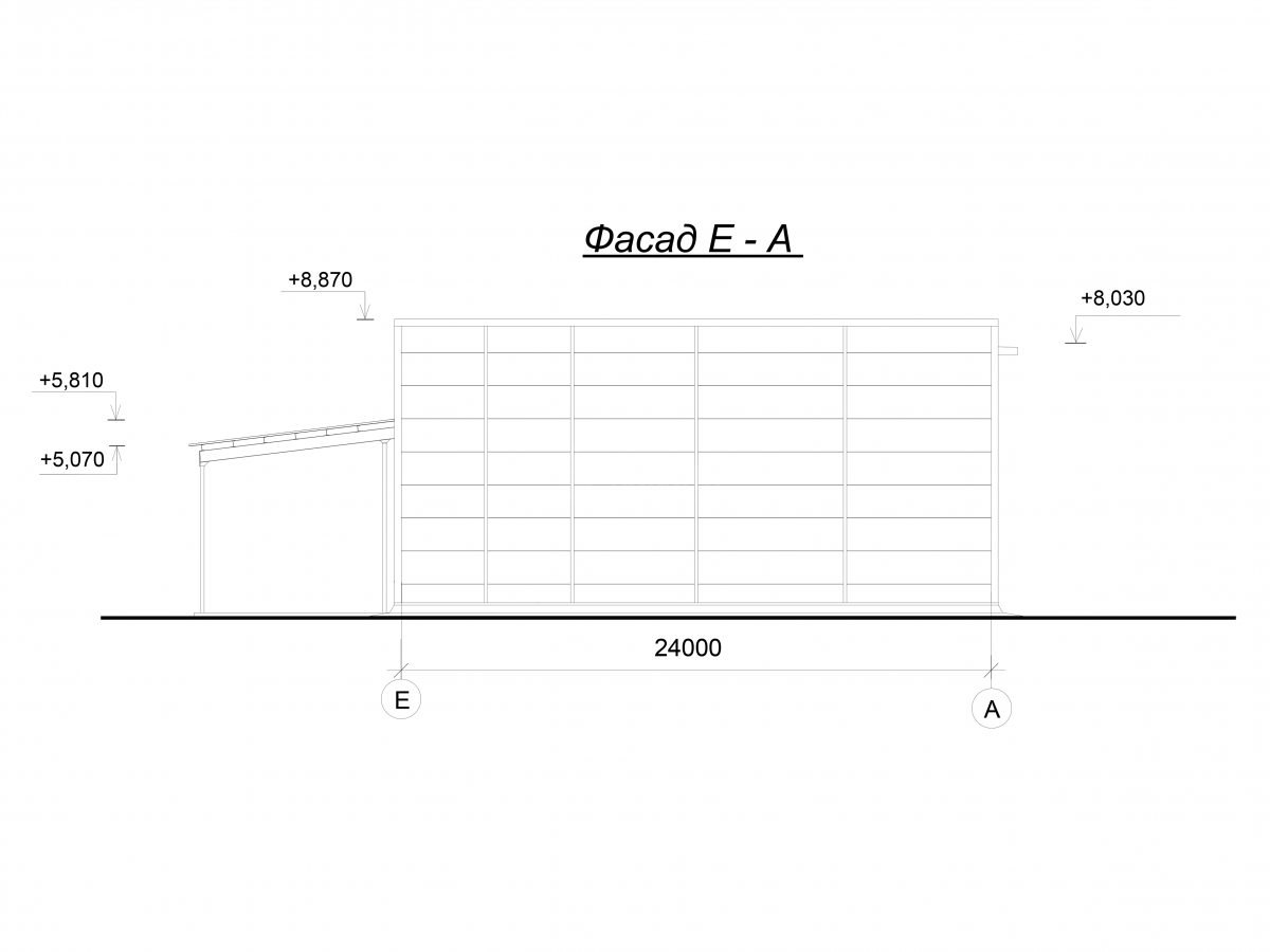 Планировка Каркасный склад из сэндвич-панелей -  фото 4
